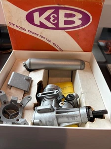 "NIB"--K&B 20 Rc No. 5600 Airplane Engine, Muffler/Mount/instructions - Picture 1 of 2