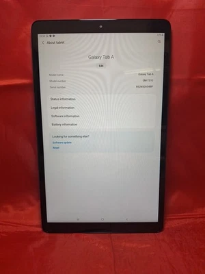 Samsung Galaxy Tab A SM-T510 2019 Tablet 10.1 32GB Black - Image 1 of 4