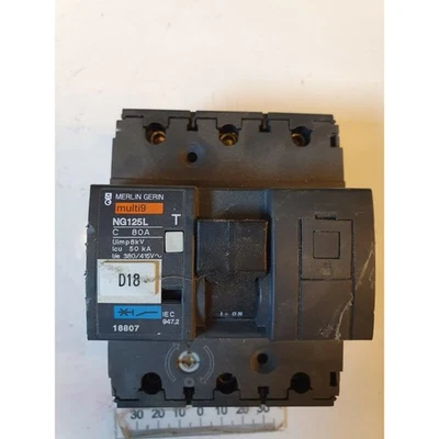 MERLIN GERIN MULTI9 NG125L 80A Disjoncteur Modulaire - Photo 1/4
