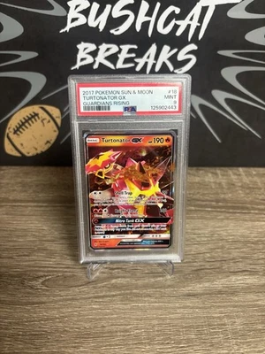 PSA 9 Graded 2017 Pokemon Sun & Moon Turtonator GX Guardians Rising #18 - Image 1 of 2