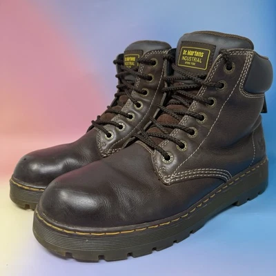 Bota de trabajo de seguridad con puntera de acero industrial Dr. Doc Martens para hombre talla 12 M ASTM F2413-11 Foto 1 de 4
