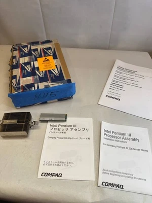 Disipador térmico de servidor Compaq BL20p vintage y VRM 225776-001 297504-001 sin CPU Foto 1 de 4