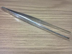 6 PC STAINLESS STEEL SEMKIN TISSUE MICRO FORCEP 5" 1X2TEETH WITH GUIDE PIN - Bild 1 von 1