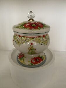 The Pioneer Woman “Holiday Cheer”  Christmas 5” candy Dish w/Lid