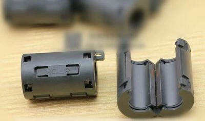  5pcs TDK 11mm Black Cable Clamp Clip RFI EMI EMC Noise Filters Ferrite Core - Image 1 of 4