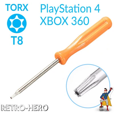 MARKENLOS Schraubenzieher für Playstation 4 Torx T8 Schraubendreher T8H Werkzeug PS4 Bit