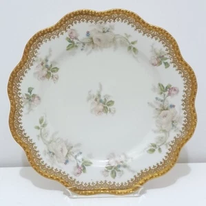 Haviland Floral Plate, 8 3/4", (1876-1930) in Nice Antique Condition - Picture 1 of 5