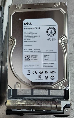8x Dell 91K8T H5TGV 3TB 7.2K Nearline SAS 3.5" 6Gbps Hard Drives with Trays - Image 1 of 4