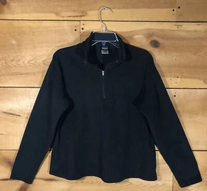 Vintage Patagonia Capilene Fleece 1/4 Zip Pullover Youth Girls Size Large Black - Picture 1 of 11
