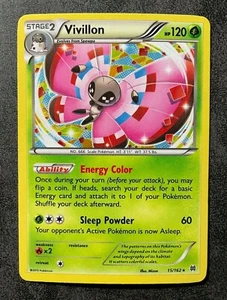 Vivillon - Pokémon XY Breakthrough 15/162 - Cosmos Holo NM - Picture 1 of 2