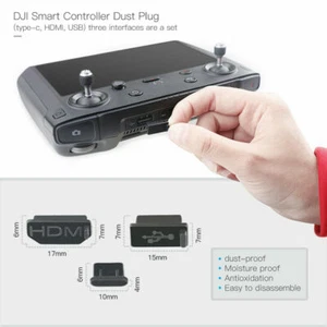 Fantom Drone Works...DJI Smart Controller...USB... HDMI & Type-C ....Dust Plugs - Picture 1 of 3