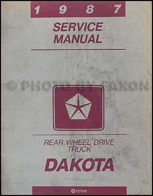 Manuale Di Officina RWD Dodge Dakota 1987 Libretto Di Riparazione Per Pickup OEM - Immagine 1 di 2