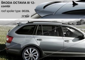SPOILER REAR ROOF SKODA OCTAVIA III MK3 AVANT ESTATE COMBI WING ACCESSORIES - Picture 1 of 6