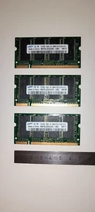 3 × Samsung Notebook Arbeitsspeicher RAM 256 MB PC2700S-25331-A0 PC2700 CL.25 - Bild 1 von 1