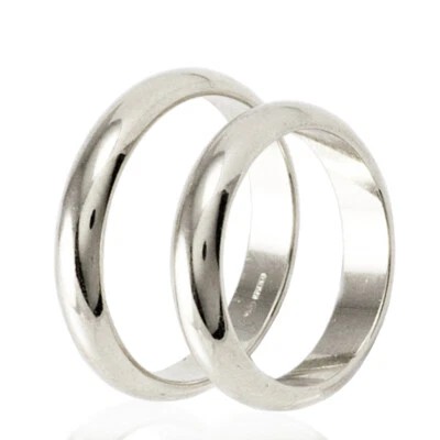 Anello fede nuziale classica in argento titolo 925 spessore di 3 mm e peso gr. 3 - Immagine 1 di 2