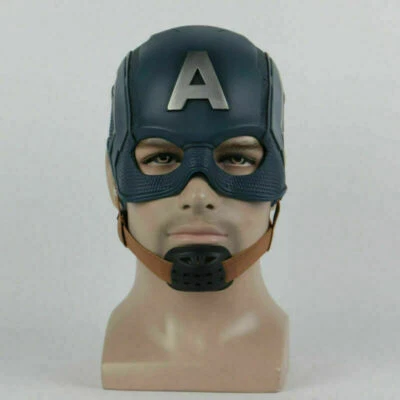 Casco Cosplay Capitan America Supereroe Steve Rogers Maschera Halloween Puntelli Lattice - Immagine 1 di 4