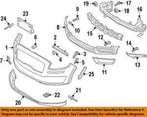 FORD OEM 19-21 Nautilus Bumper Components-License Bracket KA1Z17A385AA - Bild 1 von 1