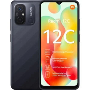 Xiaomi Redmi 12C Dual Sim 64GB Graphite Grey Android Smartphone - Bild 1 von 4