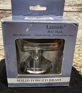 Latitude 2 Robe Hook Chrome Finish 4245 Solid Forged Brass New In Box - Picture 1 of 8