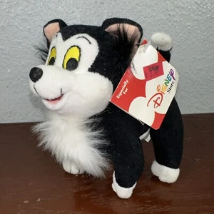 NWT Disney Store Bendable FIGARO Cat 6" Long x 6" Tall - Plush Stuffed Toy - Picture 1 of 5