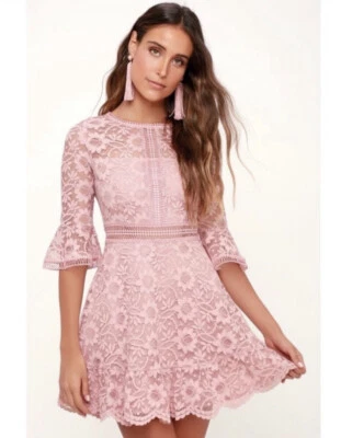 BB Dakota любовь на верхней цветочный кружева платье (цвет розово-лиловый) размер 10 - Изображение 1 из 4