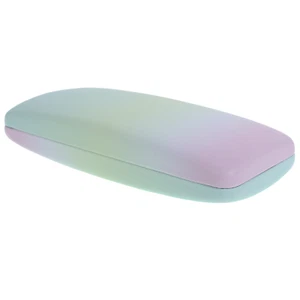 Estuche rígido para gafas estuche de metal pastel estuche caja para gafas bolso verde claro rosa - Imagen 1 de 7