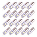 20pcs LED Light Lamp Instrument Dash Gauge Bulb White BA9S-5SMD-5050