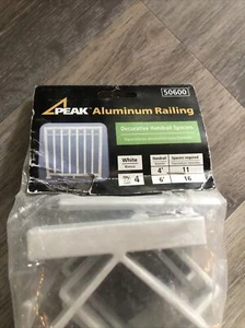 Peak Aluminum Railing White Aluminum Decorative Handrail Spacers Rail Kit. Read - Picture 1 of 9