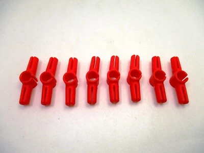 Tinkertoy 8 Connector Clips Red Replacement Parts Plastic Tinker Toy Pieces - Image 1 of 4
