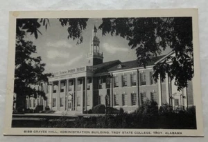 Bibb Graves Hall, Administration Bldg., Troy State College, Troy, AL. PC (Y2) - Imagen 1 de 2