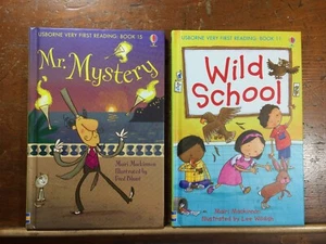 Lot of Two Usborne (First Reading) Hard Back Books Mr. Mystery and Wild School - Picture 1 of 2