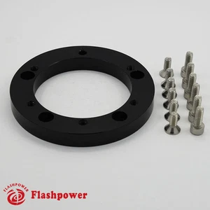"Buje/espaciador de extensión de billet de 3/8"" para volante de 6 orificios a adaptador de 5 orificios" - Imagen 1 de 3
