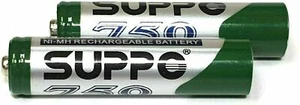 2x oryginalne baterie HFE lub Suppo 750 mAh do słuchawek Gigaset Unify Dect nowe - Zdjęcie 1 z 2