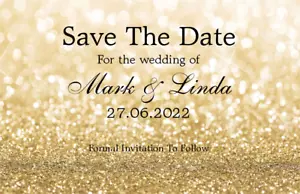 10 Premium Wedding Save The Date Cards Save The Evening Change The Date  - Picture 1 of 24