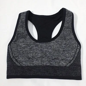 All In Motion XS Support Seamless Racerback Bra Heather Grey Black X-Small - Picture 1 of 10