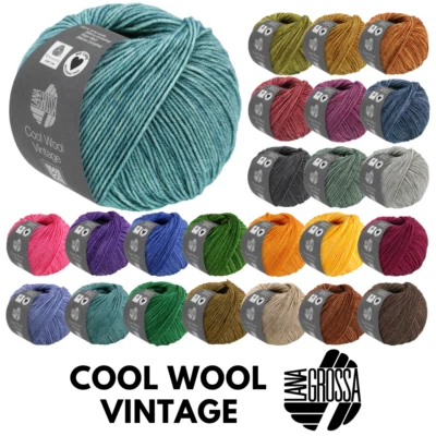 Lana Grossa COOL WOOL VINTAGE 50g erstklassige Merinowolle im Vintage-Look 160m - Bild 1 von 4