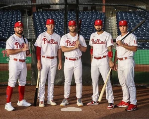 Schwarber Hoskins Harper Castellanos Realmuto Philadelphia Phillies 8x10 Photo - Picture 1 of 1