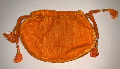 Faux silk velvet coin purses with drawstring closure - Image 1 of 3