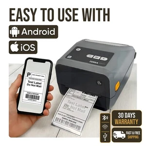 Zebra ZD420 Mobile Label 4x6 inch Printer 300 dpi Easy to Use with iOS Android - Picture 1 of 19