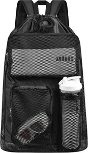 Swim Bag for Swimmers, Large Mesh Bag, 80L(8 Footballs Capacity)... - Picture 1 of 7