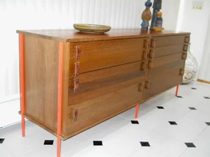 1970's Cerused Walnut Credenza Dresser Mid Century Modern - Picture 1 of 12