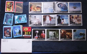 E.T. The EXTRA-TERRESTRIAL Base card & sticker set + wrapper/Reeses STICKER SETS - Picture 1 of 3