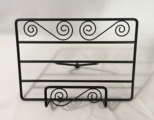 WROUGHT IRON / METAL  EASEL BOOK / MUSIC / COOKBOOK STAND / 11.75" X 8.5"