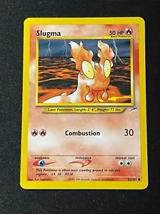 Slugma┃82/105┃Neo Destiny┃Pokemon Card┃WOTC┃Common┃Near Mint - Imagen 1 de 2