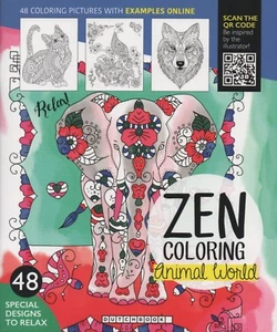 Dibujos ZEN COLORING-Animal World-48 Ranas-Caballos-para pura relajación - Imagen 1 de 2