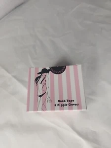 Boob Tape and 2 Pcs Petal Backless Nipple Cover Set, Breathable Breast Lift Tape - Picture 1 of 4