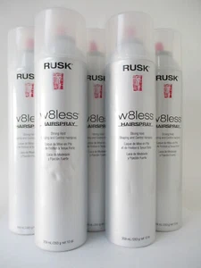 Rusk W8Less Strong Hold Hairspray 10 Oz (NOT FULL, dented, read) Pack of 5 - Picture 1 of 2