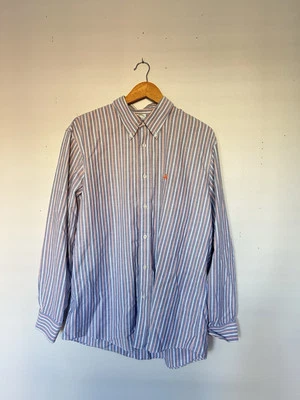Brooks Brother Milano Pima Cotton Sz XL Non Iron Polo Striped Button Down Shirt - Image 1 of 4
