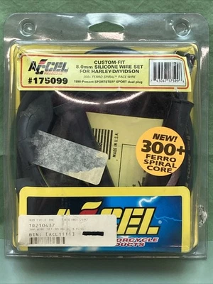 NEW ACCEL 175099 CUSTOM FIT 8.0MM SILICONE WIRE SET FOR HARLEY DAVIDSON - Image 1 of 3