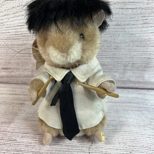 **NOT WORKING PROPERLY** Gemmy Buddy Dancing Drummer Hamster Birthday Beatles - Picture 1 of 8